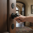 Black Premium Ornate Door Knob - Stylish Design with Dimensions 64 x 54 x 54mm for Enhanced Home Decor