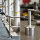 Dim Gray Premium 90 Degree Tube to Tube Handrail Support for 48.3mm x 2.6mm Tubing - High-Quality Professional Grade for Industrial and Commercial Applications