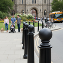 Light Gray Premium Post Top with 70mm Base - Ideal for Durable Outdoor Applications and Easy Installation