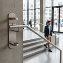 Slate Gray Premium Heavy Duty Wall Bracket 300 x 70mm for 42.4mm x 2.0mm Tube Support - High-Quality Professional Grade for Industrial and Commercial Applicat...
