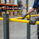 Dark Gray Premium 1060mm Yellow Powder Coated Steel Tube with 42.4mm Diameter and 3.2mm Wall Thickness for Internal Installations