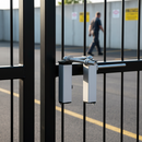 Black Premium Heavy Duty Spring Hinge for 40mm Box Section Gates with Adjustable Tension and Smooth Closure Mechanism
