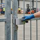 Dark Gray Premium Push-Set in Aluminium for Stainless Steel Locks - Facilitates Easy Gate Opening