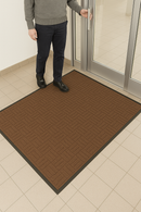 Gray Heavy-Duty Rubber Barrier Mats – Non-Slip Entrance Matting for High Traffic Areas