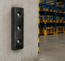 Dark Gray Heavy Duty Rubber Dock Bumper 250 x 750 x 100mm – Extra Tall HGV Loading Bay Impact Protector