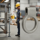 Dark Gray Premium Heavy Duty Drop Bolt Eye 20mm for Secure Locking Solutions - High-Quality Professional Grade for Industrial and Commercial Applications