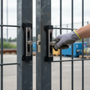 White Smoke Premium Stainless Steel Keep for Insert Lock - Quick-Fix System for 40mm Box Sections with Adjustable Gate Profiles
