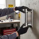 Gray Premium Rectangle Wall Bracket for 42.4mm x 2mm Tube - Durable 316 Stainless Steel with Satin Finish