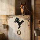 Black Premium Rearing Horse Silhouette 230mm x 230mm for Elegant Decor and Art Display
