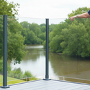 White Smoke Premium Toughened Laminated Glass Panel 985mm x 1005mm, 11.5mm Thick with Polished Edges for Balustrade Applications