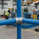 Dark Sea Green Premium Heavy Duty Three Way Mid Rail Corner Key Clamp for 33.7mm Tube - 90° Connection
