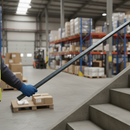 Dark Gray Premium 40 x 10mm Shaped Handrail - 3m Length, Durable Construction for Enhanced Support