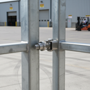 Gray Premium Adjustable Hinge with M12 Thread for Welding - 316 Stainless Steel Construction