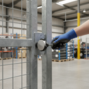 Dark Gray Premium Childproof Security Knob for Gates - Anodized Aluminium and Polyamide, Compliant with Safety Standards