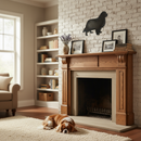Gray Premium King Charles Silhouette - Dimensions 225 x 180mm for Decorative Use - High-Quality Professional Grade for Industrial and Commercial Applica...