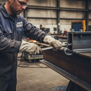 Dark Slate Gray Premium Splayed Forged End Plain Bar - 40 x 8mm Heavy Duty Steel Construction for Versatile Applications