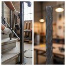 Dark Slate Gray Premium Heavy Duty 20 x 20mm Hammered Edge Bar - 3m Length for Robust Applications