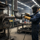 Black Premium 90° Weld Bend for 114.3mm Outside Diameter Tube with Smooth Finish for Easy Installation