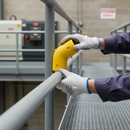 Dark Gray Premium GRP Handrail Fitting 120° Elbow for Stairs with 30° Standard Angle Connection