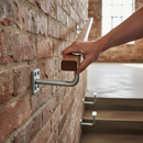 Dim Gray Premium Mild Steel Handrail Bracket with 85mm Projection and Galvanised Finish - High-Quality Professional Grade for Industrial and Commercial Appl...