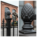 Black Premium Cast High Pineapple 90 x 40mm - Durable Construction for Versatile Applications