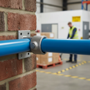 Dark Sea Green Premium Side Through Handrail Wall Bracket for 26.9mm Tube - Durable Rail Support Fixing