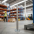 Gray Premium 1100mm Plain Post with 120mm Welded Base Plate - Durable and Versatile for Structural Support