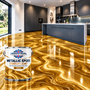 Saddle Brown Metallic Epoxy Design Coat – High Gloss Marble Effect Floor Resin
