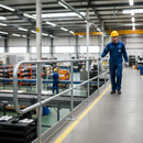 Gray Premium Galvanised Modular Rail Platform Return Bend for 42mm Tube with 500mm Centres
