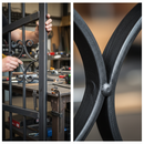 Dark Slate Gray Premium Rosette 250mm Diameter with 12 x 6mm Flat Bar - No Clips for Versatile Applications