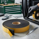 Dark Gray Self-Adhesive Neoprene/EPDM Sponge Strip – Closed-Cell Rubber Sealing Tape