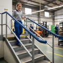Dim Gray Premium 40mm x 8mm Plastic Handrail Capping in Sapphire Blue - 25m Coil with Durable and Stylish Features