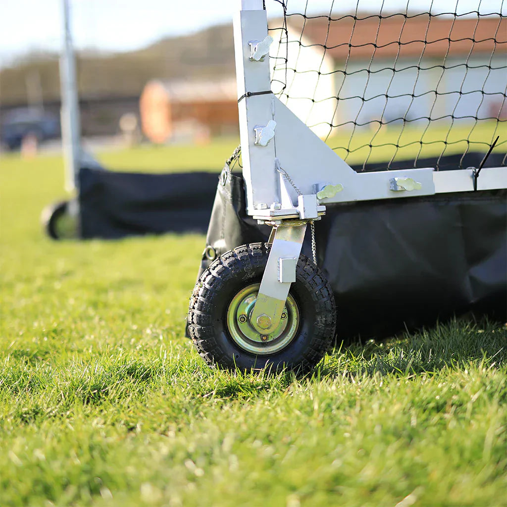 Dark Khaki 3m Aluminium Mobile Cricket Cage – Easy to Move with 6 Wheels