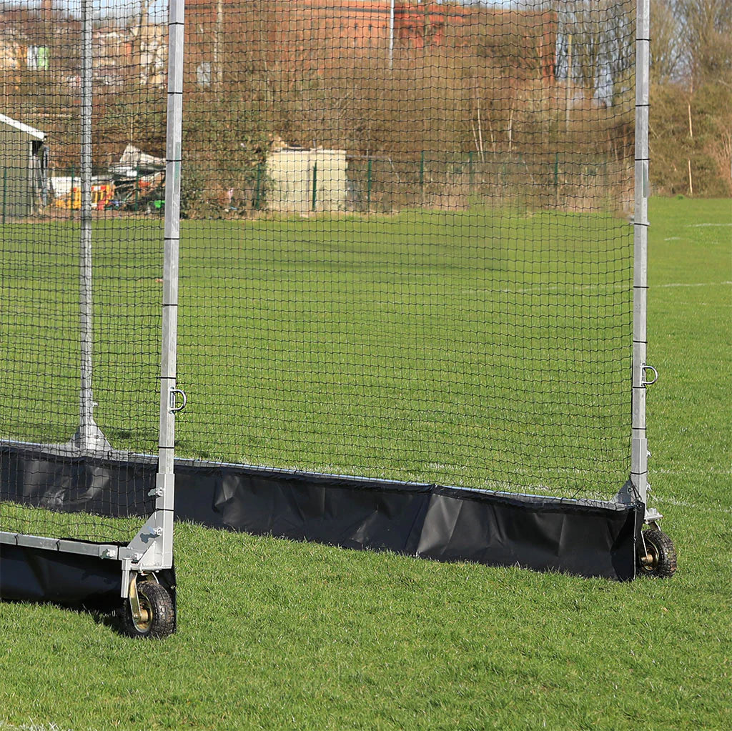 Dim Gray 3m Aluminium Mobile Cricket Cage – Easy to Move with 6 Wheels