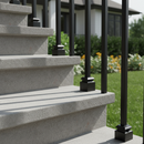 Dim Gray Premium Aluminium Baluster Collar on Rake with Powder Coated Finish for 12.5mm Square, Height 48mm and Width 34mm