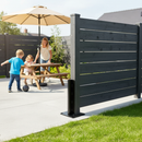Lavender Premium Composite Fence Board Base Kit with Cover and Fixings - Durable Iron Base and Expansion Bolts