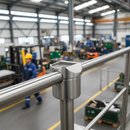 Dark Gray Premium 304 Stainless Steel Tube Saddle 48.3mm x 48.3mm x 2mm for Secure Tube Connections