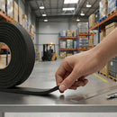 Black Plain Expanded Neoprene/EPDM Sponge Strip – Non-Adhesive Closed-Cell Rubber – 10m Roll