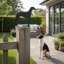 Dark Olive Green Premium Whippet Silhouette 240 x 215mm - High-Quality Decorative Wall Art - High-Quality Professional Grade for Industrial and Commercial Applications