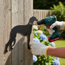 Dark Gray Premium Whippet Silhouette 240 x 215mm - High-Quality Decorative Wall Art - High-Quality Professional Grade for Industrial and Commercial Applications