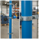 Dark Cyan Premium Double Mesh Infill Panel Clip for 42.4mm Tube - Heavy Duty Retaining Solution for Wire Mesh Panels