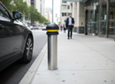 Light Gray Premium Durable Rubber Bollard Heads with Reflective Strip Compatibility, ID 114mm and OD 133mm