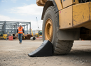 Dark Gray Premium Heavy Duty Wheel Chock for LGVs - 295 x 150 x 190 mm, 10 Tonnes Capacity