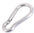 Light Gray Carbine Clip For Securing Netting to Wire Rope