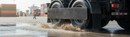 Black Premium Durable Mud Flap 2438 x 381 mm - Flexible Rubber Construction with Custom Print Area