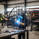 Black Premium 40x8mm Plain Bar Arch with 1000mm Length and 500mm Rise for Easy Installation