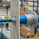 Dark Sea Green Professional Wall Flange for 60.3mm Tube - Heavy Duty End Termination Solution - High-Quality Professional Grade for Industrial and Commercial Appl...