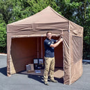 Dark Gray Gazebo 3m x 3m with Steel Frame – Heavy Duty Waterproof Pop Up Canopy – Premium Folding Shelter – Garden & Commercial Use