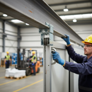 Dark Gray Premium Face Fit Hanger Roller Bracket for Trolley Gate Track Systems with Enhanced Durability