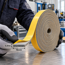Expanded Grey Silicone Self-Adhesive Rubber Strip – High Temperature Sponge Seal